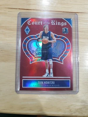 2023-2024 Phoenix Dirk Nowitzki Red /125 Court Of The Kings Mavericks No 11 - Image 1 of 3