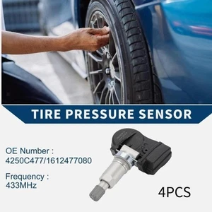 4Pcs Tpm Sensors 4250C477 Supplies Professional Black Accessories for I-miev - Picture 1 of 5