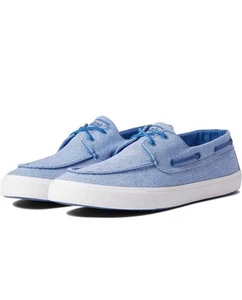 Scarpa da barca Sperry uomo Bahama II in twill lavato blu taglia 10.N3 - Foto 1 di 11