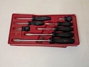 Vintage Snap-On SDD 8 Pc. Screwdriver Set - Black Handle - Made in USA PAK431310 - Picture 1 of 5