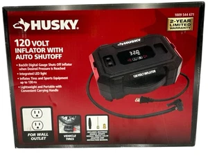 HUSKY 120 Volt Inflator w/Auto Shutoff & LED 1009 544 671 (OB) - Picture 1 of 9