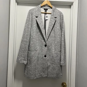 NEU Torrid Studio Doppelstrick Boyfriend Blazer Jacke Oberteil Plus 4 US 4X 26W - Bild 1 von 12