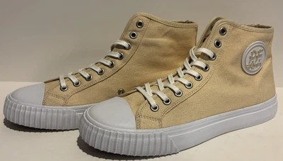 PF Flyers Center Hi Para Hombre Beige Caqui Lona Zapatos de caña alta Tenis Talla 9 Foto 1 de 4