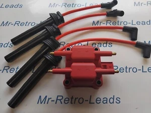Bobina Roja Paquete 8.5MM Rendimiento Encendido Cables MINI COOPER S R50 R52 R53 - Imagen 1 de 5