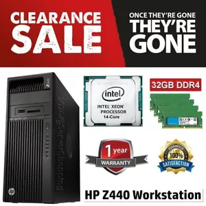 14-Core HP Z440 Xeon E5-2690v4 Turbo 3,50 GHz 32 GB DDR4 2 TB SATA Quadro K4000 3 GB - Foto 1 di 15