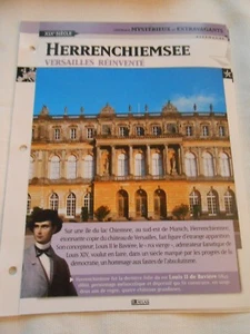 Castle Château Herrenchiemsee Versailles réinventé Allemagne Fiche - Picture 1 of 2