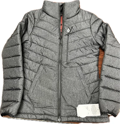 Volcom Women's TIA SD Puffer Jacket, Size XS-Black/Grey speckled - Image 1 of 4