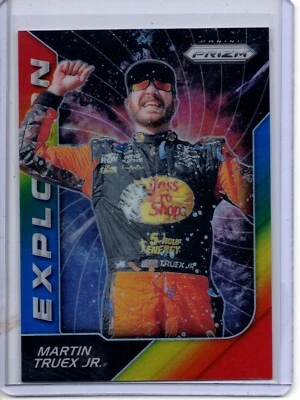2018 Prizm Racing Rainbow Refractor MARTIN TRUEX JR. /24 Panini 15/24 Explosion - Image 1 of 2