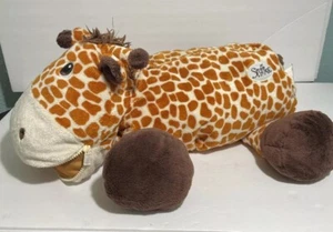 STUFFIES Sky The Giraffe Plush Toy Hidden Secret Pockets Stuffed Bag - Picture 1 of 16