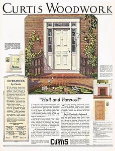 1920s BIG Vintage Home Interior Decor Curtis Color Art Print Ad a - Imagen 1 de 1