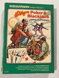 Las Vegas Poker and Blackjack Intellivision 1979 Box And Cartridge Game - Picture 1 of 15