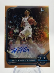 Trayce Jackson-Davis 2021-22 Bowman U 1st Chrome Auto Orange Refractor /20 - Picture 1 of 2