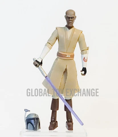 STAR WARS 3.75 INCH THE CLONE WARS MACE WINDU FIGURE HASBRO Cover