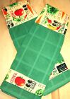 SET OF 2 FABRIC TOP KITCHEN HANGING TOWELS, MIXED VEGETABLES