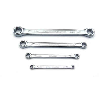 Doppel-Ringschlüssel mit E-Profil für außen Torx Größe E6xE8 - E20xE24 nach Wahl - Bild 1 von 3