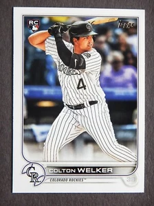 Colton Welker #480 Topps 2022 Baseball Card (Colorado Rockies) NM - Picture 1 of 2