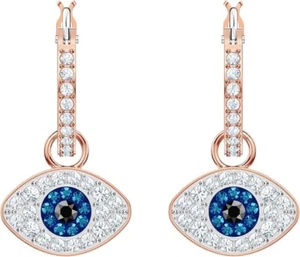 Swarovski symbolische Ohrringe böser Blick blau roségold 5425857 UVP £80 - Bild 1 von 6