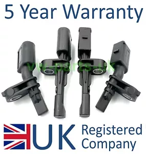 4x ABS Wheel Speed Sensors WHT003864 6Q0927803A 6Q0927804A VW Audi Skoda SEAT - Picture 1 of 6