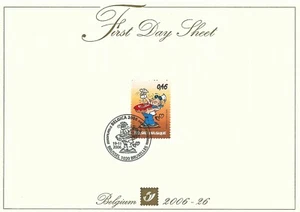 [FDS213] Belgium FDS 2006-26 Comics Kramikske First Day Sheet SUPERB - Picture 1 of 1