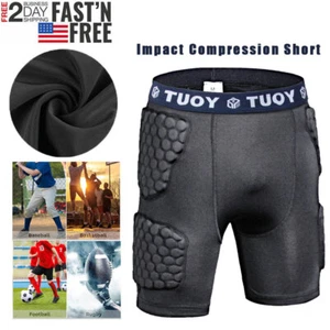 Pantalones cortos de fútbol americano acolchados por compresión para hombre cintura L - Imagen 1 de 10