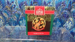 HALLMARK PARTRIDGE IN A PEAR TREE 1991 CHRISTMAS KEEPSAKE ORNAMENTS NIB - Picture 1 of 3