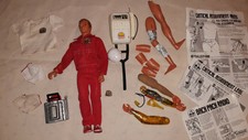 Vintage Six Million Dollar Man, crystal radio, critical assignment arms and legs