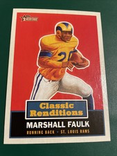 2001 Topps Heritage Classic Renditions #CR7 Marshall Faulk