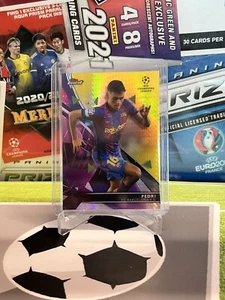 Topps Finest UCL Soccer 2021/22 Pedri /250 Yellow Prism Card Barcelona - Bild 1 von 3