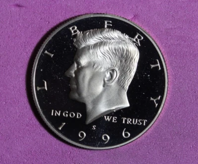 Medio dólar John F. Kennedy 1996-S #P22152 Foto 1 de 2