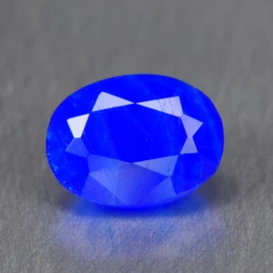 Ovale 0,54Ct_HAUYNE Blu Reale 100% Naturale Qualità Originale Dalla Germania - Foto 1 di 1