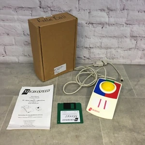 Vintage Microspeed KidTRAC Large Precision-Ground Trackball Ambidextrous Mouse - Picture 1 of 7