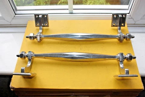 RARE UNUSUAL ART DECO VINTAGE DOOR HANDLES ANTIQUE CINEMA MOVIE  ANTIQUE THEATER Cover