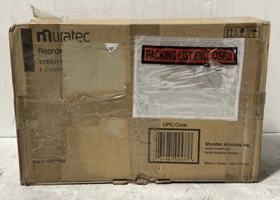 Genuine OEM Muratec TS560US Black Fax Toner for F-520/560- Damaged Box - Image 1 of 3