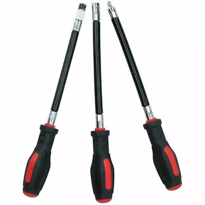 Cacciavite Flessibile per Prese Punte Esagonali 7mm Presa 300mm Lunghezza 3pz - Foto 1 di 1