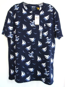 Camiseta Polo Ralph Lauren Blue Bear Velero Calce Ajustado Manga Corta Talla L Nueva con Etiquetas - Imagen 1 de 6