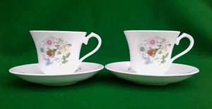 2 AYNSLEY “WILD TUDOR” TEA CUP & SAUCER DUOS. - Picture 1 of 21