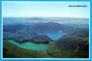 Postal continental de los lagos azules y verdes Rotorua Nueva Zelanda - Imagen 1 de 2