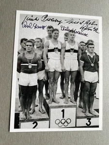 Olympiasieger 1960 Kanu 4x500 komplett signiert signed Foto 10x13,5 RARITÄT - Picture 1 of 1