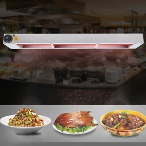 36" 600W Food Heat Lamp Overhead Food Warmer Commerical Infrared Strip Heater - Imagen 1 de 17