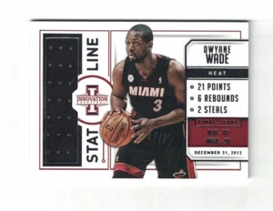2013-14 Dwyane Wade Innovation Stat Line 106/299 - Picture 1 of 2