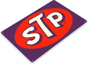 STP Motor Oil Logo Tankstelle Garage Retro Vintage Wanddeko großes Blechschild - Bild 1 von 4