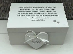 Personalised Memory Box Loved One ~ MUM ~ Or Any Name ~ Bereavement Loss - Picture 1 of 4