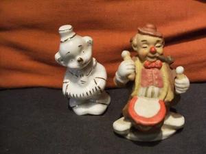 deux clowns porcelaine - bon état -- hauteur 9 cm - Bild 1 von 6