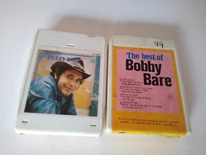 BOBBY BARE Lot Of (2) 8 track tapes What I Gonna Do & Best Of Bobby Country - Picture 1 of 10