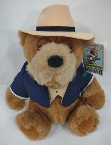 NWT Gund Lands' End Rugby bear with jacket & hat 13" plush stuffed animal 1992 - Picture 1 of 12