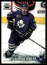 1997-98 PACIFIC GREEN EMERALD Mathieu Schneider Toronto Maple Leafs #179