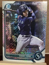 Harry Ford 2022 Bowman Chrome Mojo Refractor Rookie #BCP-189 Mariners