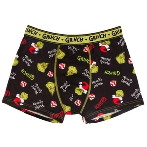 Grinch Christmas Boxer Shorts Mens Funny Novelty Underwear Stocking Filler - Picture 1 of 1