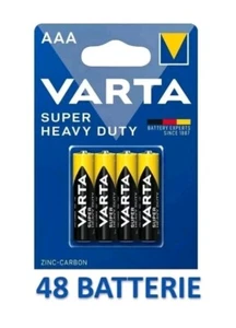 48PILE BATTERIE VARTA ORIGINALI AAA MINISTILO BATTERIA SUPERLIFE - Foto 1 di 1