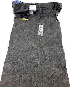 Anzug-/Freizeithose Herren grau khaki plissiert knitterarm Größe 38 x 32 - Bild 1 von 11